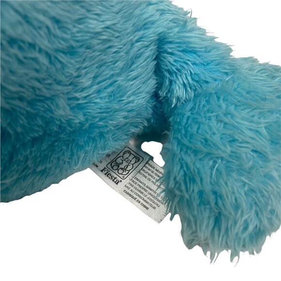 Fiesta Plush Stuffed Animal Toy Narwhal Whale Horn Blue Red Hearts 10" - Picture 4 of 5